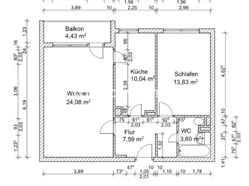 Tauschwohnung: landeseigene 2-Zi-Wohnung gg. 4-Zi-Wohnung in Charlottenburg — photo 1